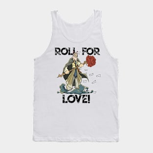 Roleplaying RPG Valentines Day TableTop D20 Dice Wizard Gift Tank Top